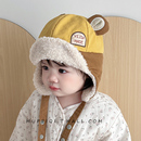 可爱雷锋帽男女童加绒保暖冬天套头厚款 宝宝帽子秋冬季 护耳帽韩版