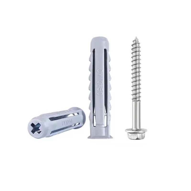 吊柜液晶电视机支架挂架安装膨胀螺丝塑料膨胀管胶塞涨塞加厚包邮