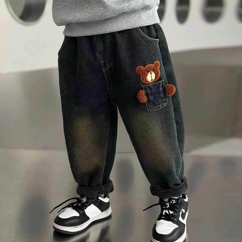 男童牛仔裤加绒秋冬新款男孩裤子儿童长裤一体绒小童宝宝休闲棉裤,童装/婴儿装/亲子装,儿童牛仔裤,淘宝优惠券,粉丝福利购,淘宝优惠卷