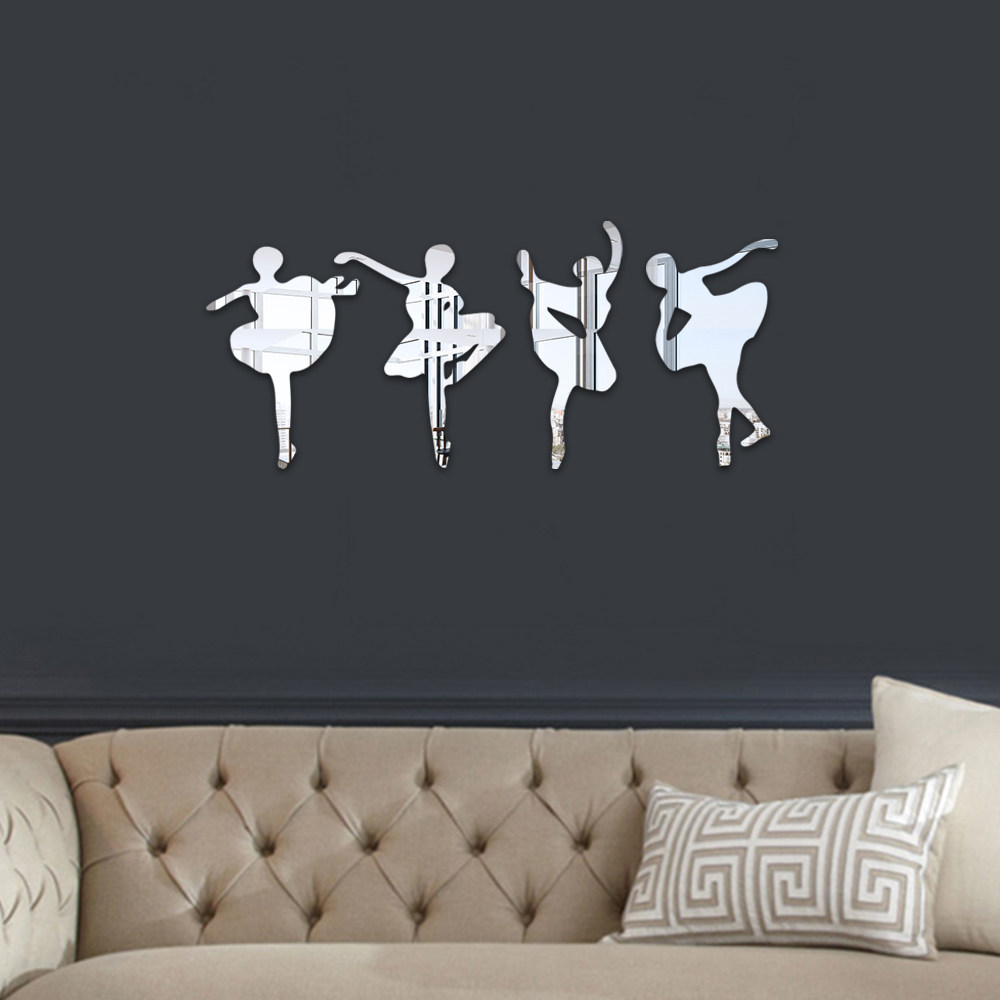 跳舞女孩亚克力镜子墙面贴纸儿童房卧室墙面布局卡通人物舞蹈室装,3C数码配件,USB多功能数码宝,淘宝优惠券,粉丝福利购,淘宝优惠卷
