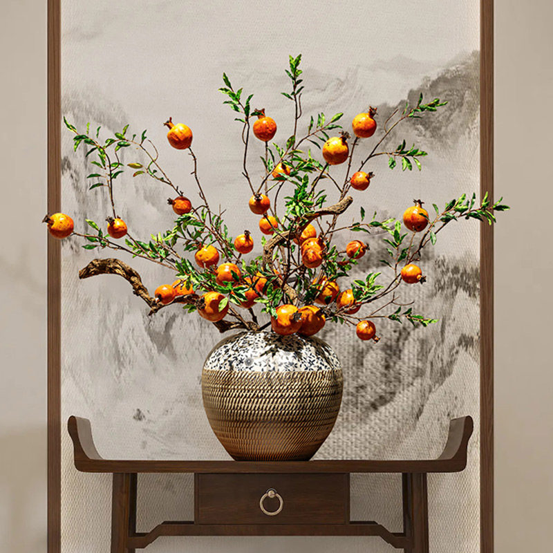 新中式陶瓷花瓶客厅插花入户玄关装饰品摆件茶桌电视柜高级感高档,家居饰品,花瓶,淘宝优惠券,粉丝福利购,淘宝优惠卷