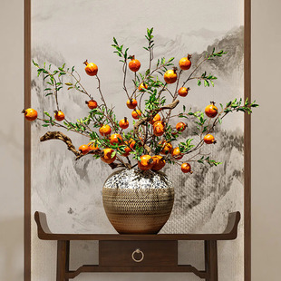 新中式陶瓷花瓶客厅插花入户玄关装饰品摆件茶桌电视柜高级感高档