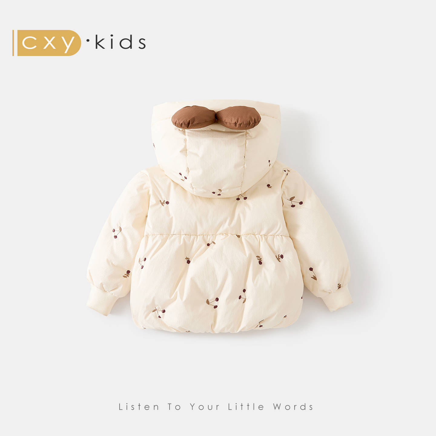 女童羽绒服2025新款90白鸭绒女宝洋气时髦羽绒防寒服儿童加厚冬装