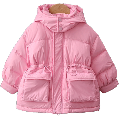 晨小语女童加厚保暖羽绒服