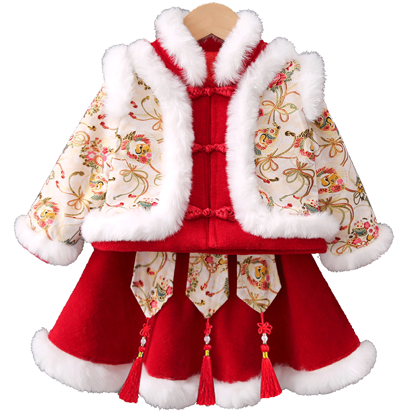 拜年中国风礼服过年汉服冬季
