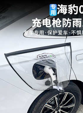 比亚迪海豹06dmi充电枪磁吸附防雨罩充电口防护遮雨天挡雨水装饰