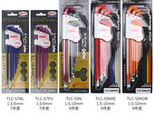 日本EIGHT百利彩色内六角扳手进口特长钻石球头螺丝刀TLC 7RE S9N