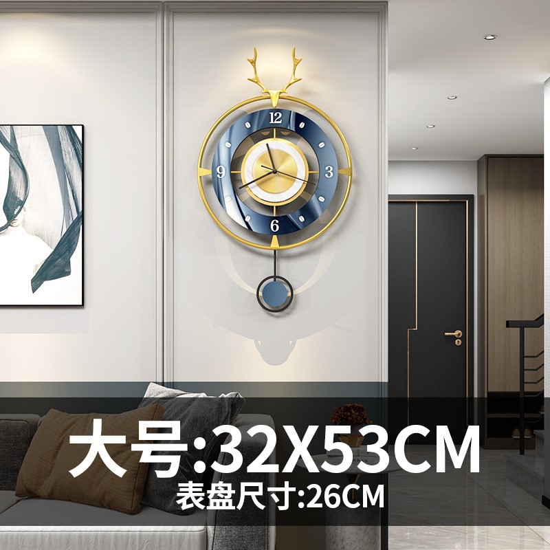 영원한 달력 전자 시계 2021 새로운 벽시계 거실 홈 패션 노르딕 스타일 중국 스타일 석영 시계