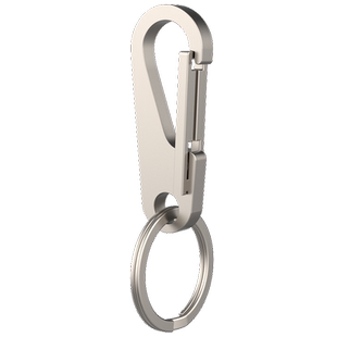 钛合金钥匙扣男士腰挂汽车钥匙链男士加厚锁匙扣圈环钥匙挂件个性