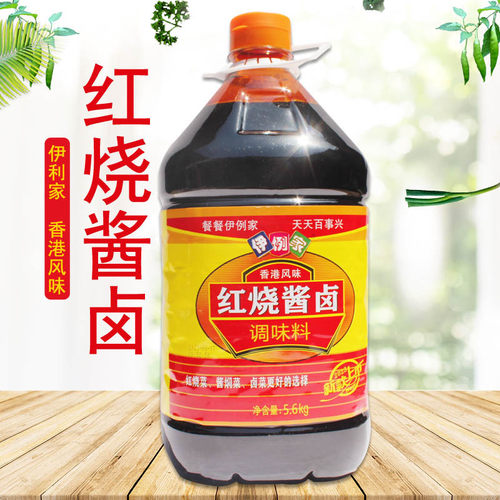 包邮 伊例家酱油红烧酱卤酱汁特红型5.6KG 上色老抽桶装餐饮食堂 - 封面