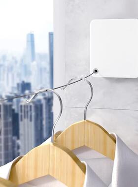 丹乐(DANLE)晾衣绳阳台免打孔室内收缩晾衣神器挂晒凉衣服隐形伸