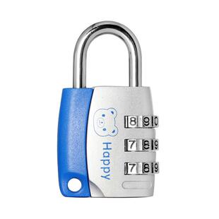 奥本卡通挂锁可爱挂锁金属迷你小锁行李箱锁密码锁HAPPY迷你密码
