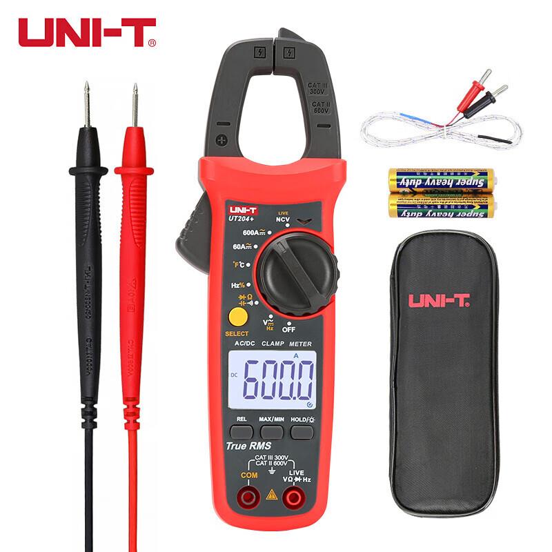 优利德(UNI-T)UT204+钳形表数字万用表钳形电流表交直流防烧万能