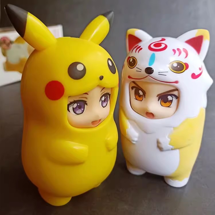 粘土人gsc娃娃替换脸表情收纳盒ob11素体手办模型 可收纳2个表情