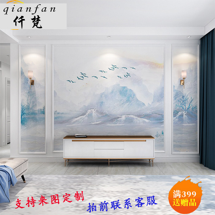 欧式墙纸客厅电视背景墙壁纸3d装饰壁画大气简约现代无缝定制墙布
