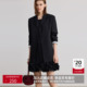 LILY春新款 气质百搭休闲收腰职业通勤高级感黑色西装 外套女