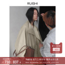 RUISHI芮时 百搭风衣外套女春秋 立领挺括定制一粒扣廓形短长款
