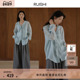 RUISHI芮时 上衣女春季 赠吊带 Aura欧若风荷叶边v领衬衫