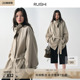 通勤风衣外套女春 松弛垂感廓形中长款 RUISHI芮时 西区雾影