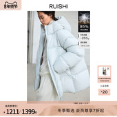 RUISHI芮时 冰雪泡芙 95进口波兰白鸭绒羽绒服面包服连帽外套女冬