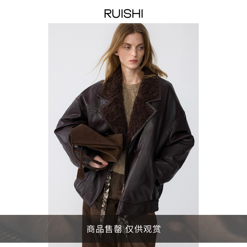 RUISHI芮时pu皮夹克外套羽绒服