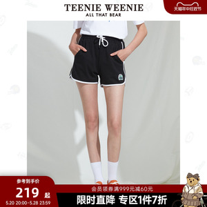 TeenieWeenie小熊奥莱夏季学院风宽松男友风休闲短裤运动裤女