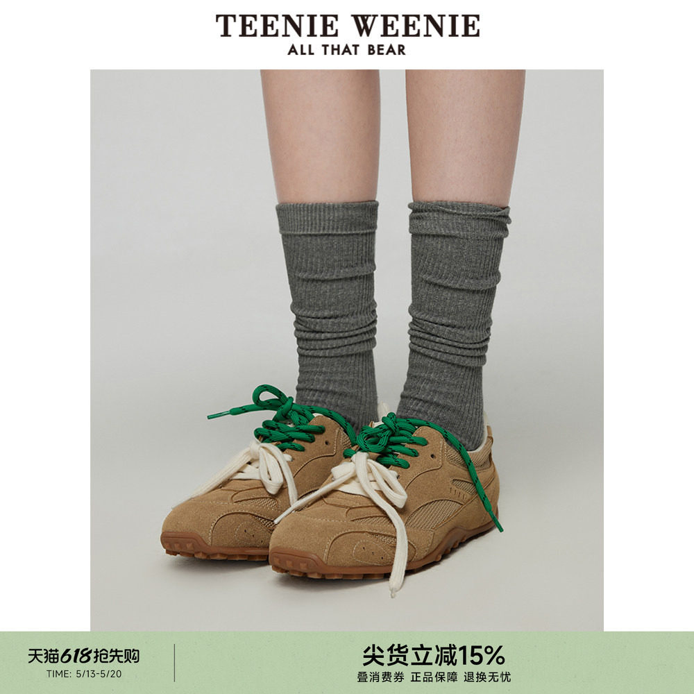 TeenieWeenie小熊休闲鞋春夏季撞色潮流时尚复古阿甘鞋双
