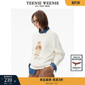 休闲上衣套头衫 印花圆领套头衫 卫衣冬季 TeenieWeenie小熊奥莱女装
