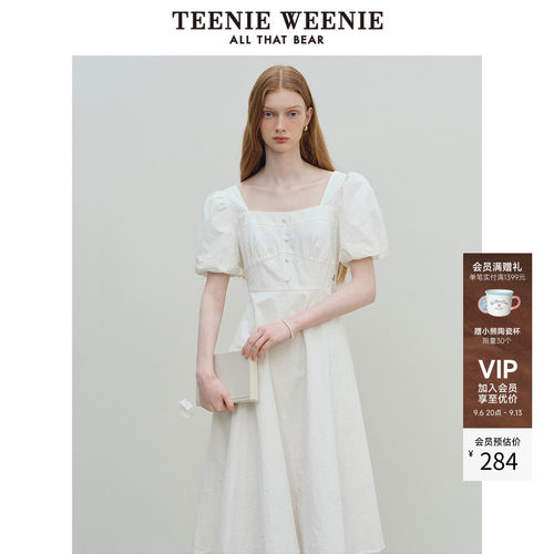 TeenieWeenie小熊泡泡袖连衣裙
