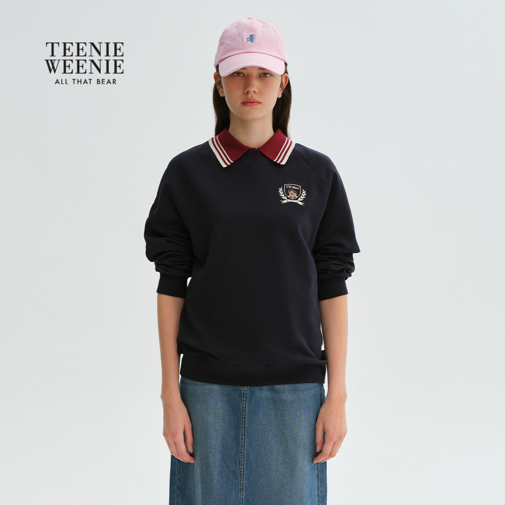 TeenieWeenie小熊奥莱女装卫衣2025秋季新款圆领休闲