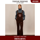 连体裤 复古学院风灯芯绒背带裤 子女 秋季 TeenieWeenie小熊奥莱女装