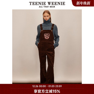 连体裤 复古学院风灯芯绒背带裤 子女 秋季 TeenieWeenie小熊奥莱女装