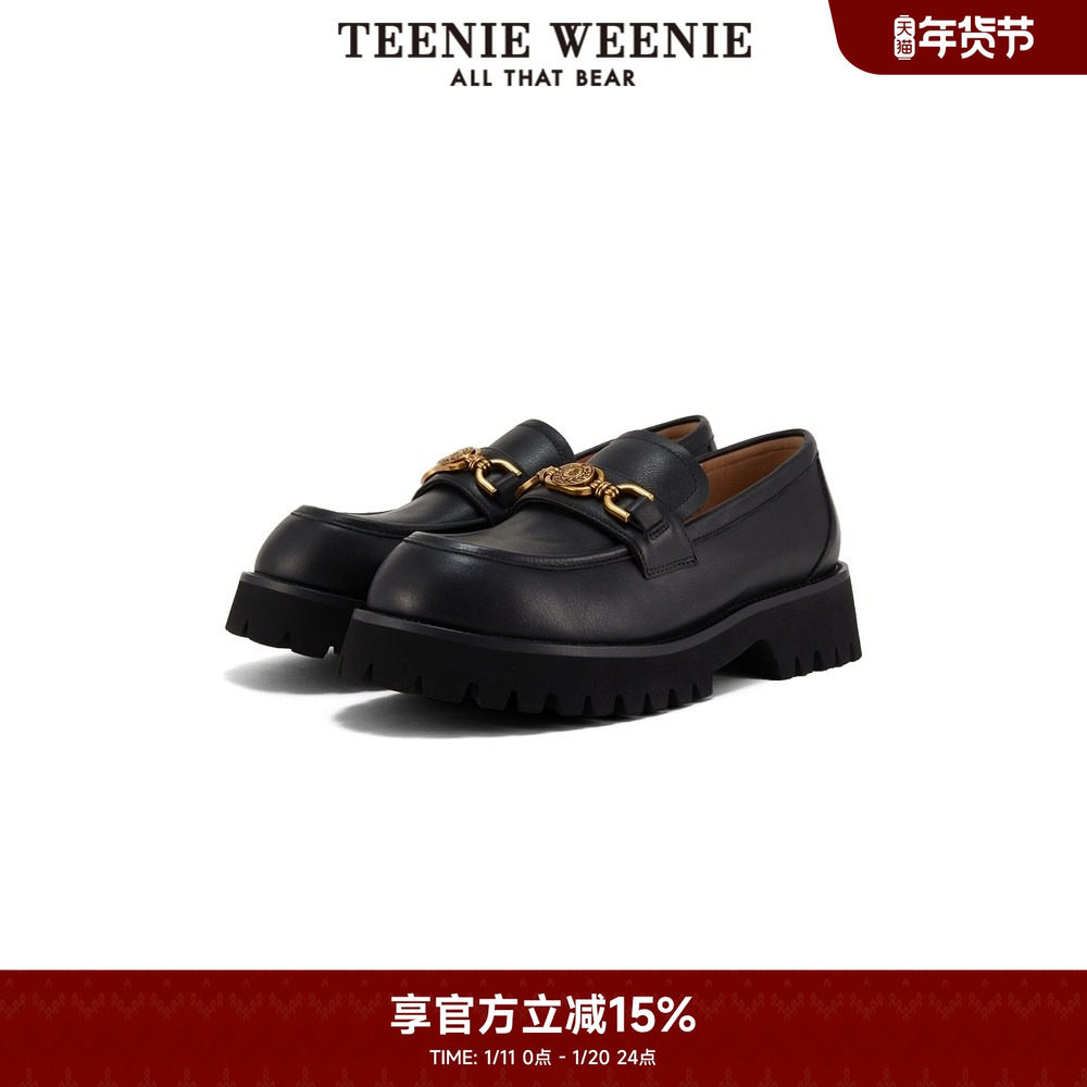 TeenieWeenie小熊奥莱女装时髦夏季学院风乐福鞋厚底牛皮鞋通勤女,女鞋,乐福鞋（豆豆鞋）,淘宝优惠券,粉丝福利购,淘宝优惠卷