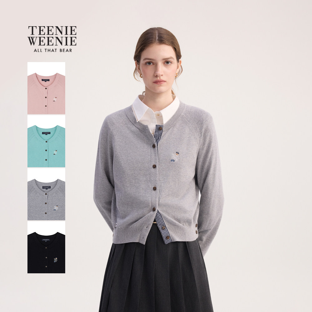 TeenieWeenie小熊奥莱毛针织衫2025秋季新款简约时尚