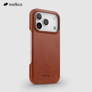 Melkco适用苹果17ProMax手机壳真皮iPhone16Pro磁吸Magsafe复古皮质壳16Plus经典 保护套17简约高级感商务壳