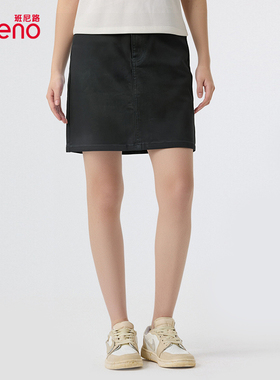班尼路2025夏季新款女装A字多色牛仔短裙女紫色高级设计简约大方