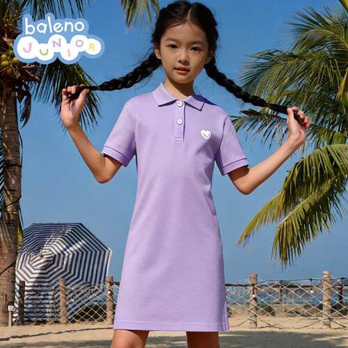 班尼路女童夏季学院风POLO裙