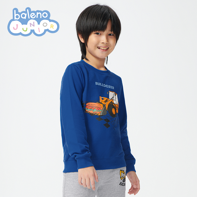 班尼路童裝秋冬男童印花衛衣