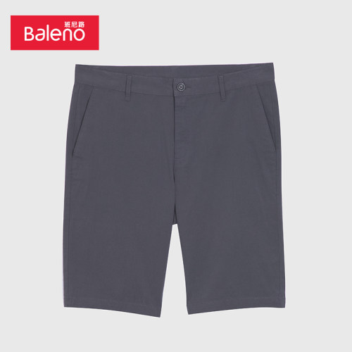 班尼路男装皱感基础休闲短裤