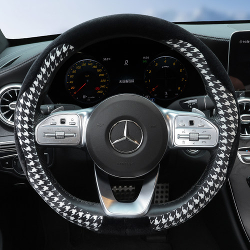 汽车方向盘套毛绒可爱冬季