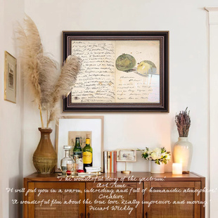 复古餐厅背景墙挂画马奈 饰画美式 信高级感壁画 中古风玄关装 法式