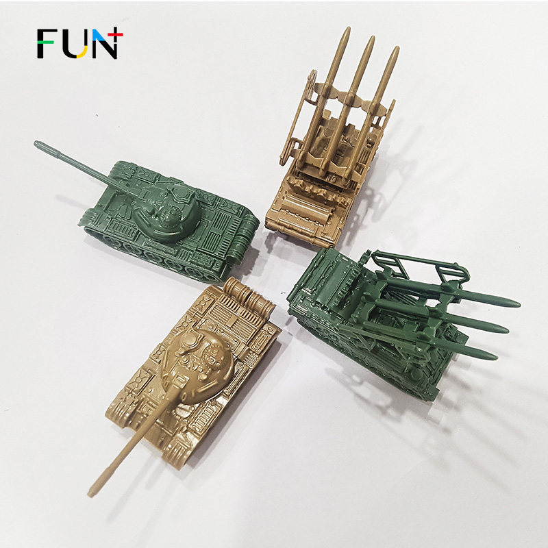 正版4D拼装1/144钢珠坦克模型SA6防空导弹中国59式坦克军事玩具车
