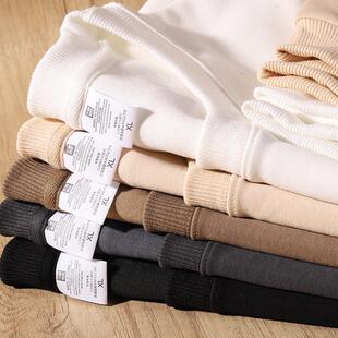 山东即墨卫衣源头工厂高端男装广州十三行中山春秋320g潮华棉纯色