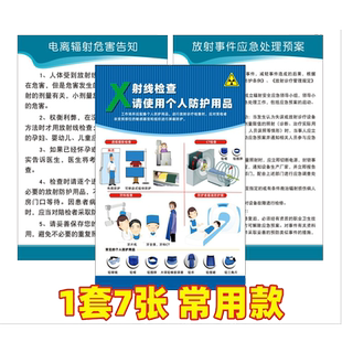 口腔诊所放射规章制度放射辐射防护安全电离辐射危害告知放射事故应急预案全景机CT机牙片机CBCT操作规程制度