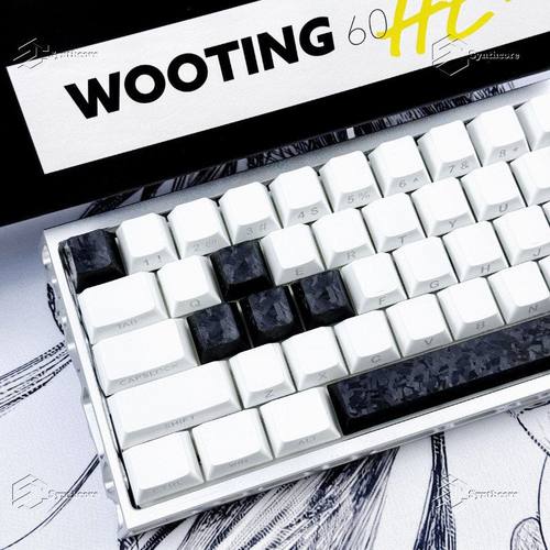 碳纤维锻碳键帽原厂高度键帽适配wooting 小蜜蜂 迈从 EZ60