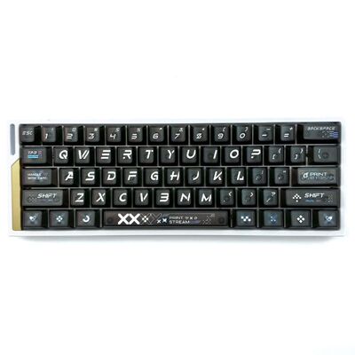 印花集雾透黑色键帽PC材质支持