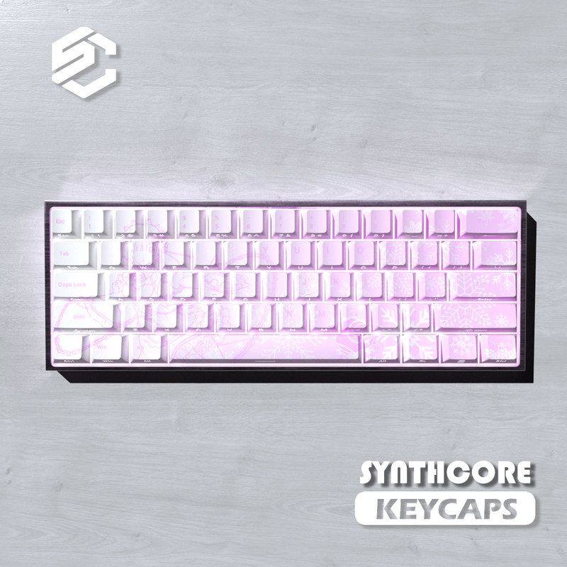 渐变拉姆74键帽原创原厂侧刻透光