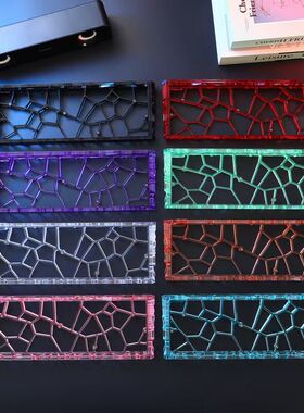 镂空外壳标准gh60孔位透色系ww60TF60塔菲60镂空外壳改imk逐日等