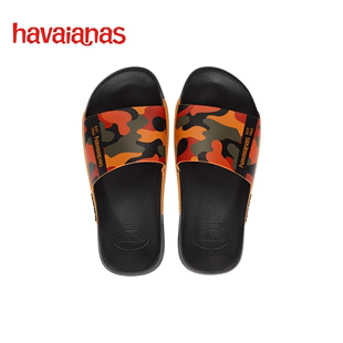 Print巴西一字拖情侣可外穿印花拖鞋 Havaianas哈唯纳Slide 夏海边