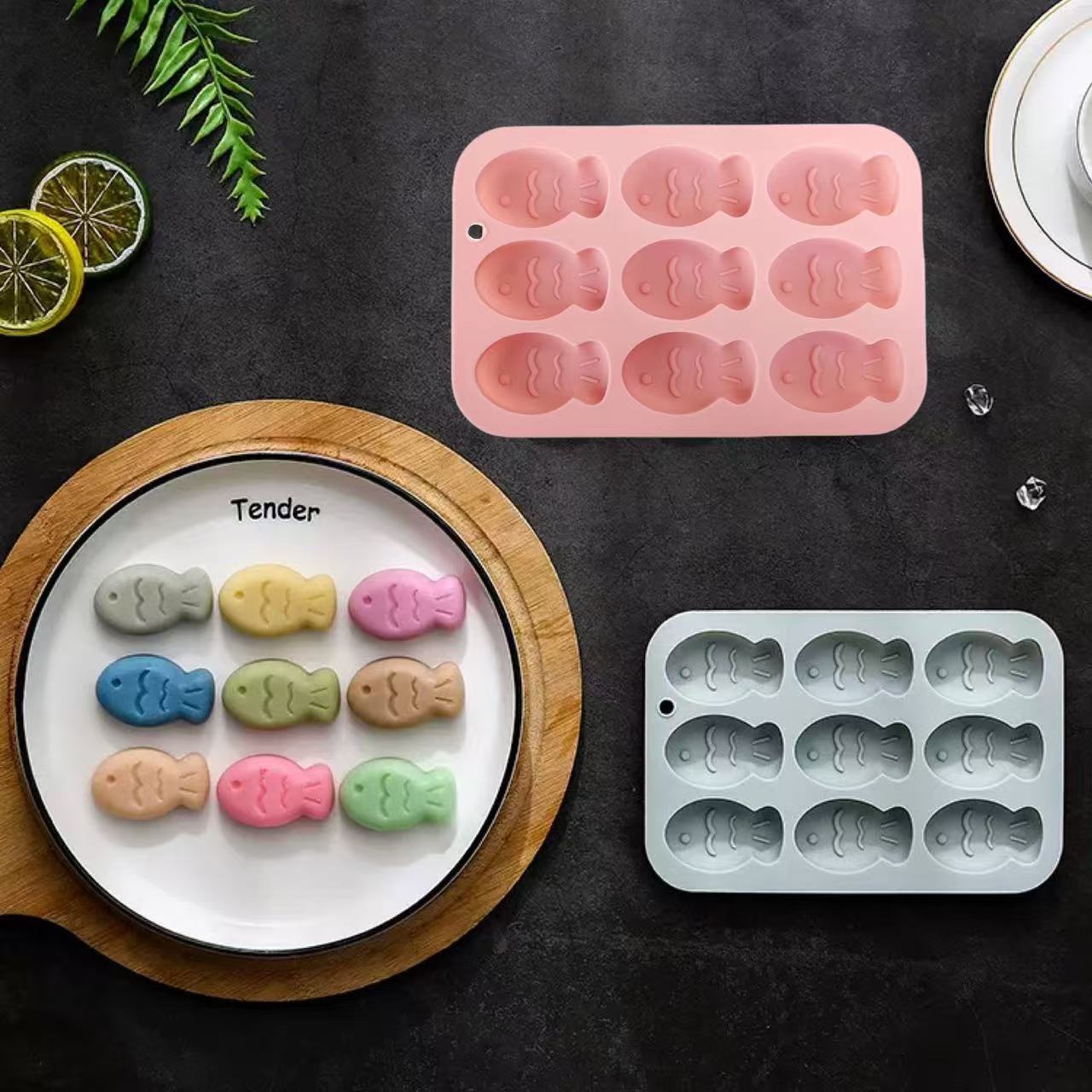 DIY手工巧克力糖果布丁儿童蒸糕钵仔糕小花食品级硅胶模具耐高温